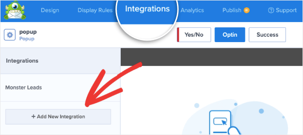 constant contact add new integration