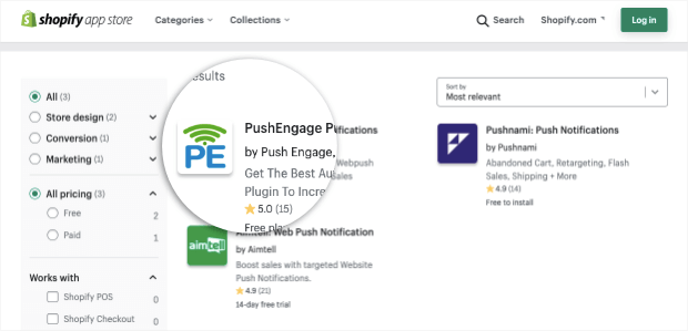 pushengage shopify app