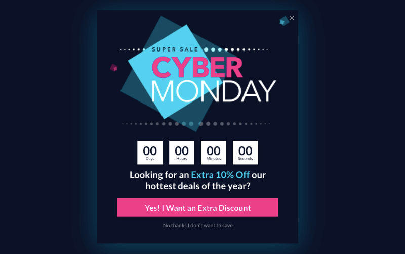 cyber monday holiday template