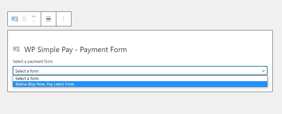 wp simple pay block