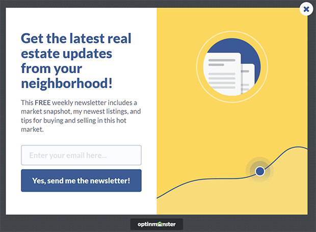 Online real estate lead generation is easy with OptinMonster