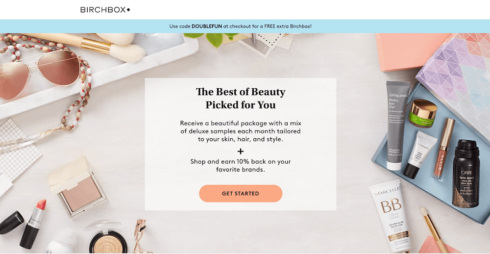 Birchbox lead generation quiz