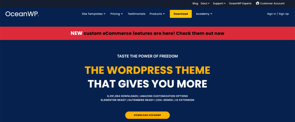 OceanWP Best WooCommerce Themes