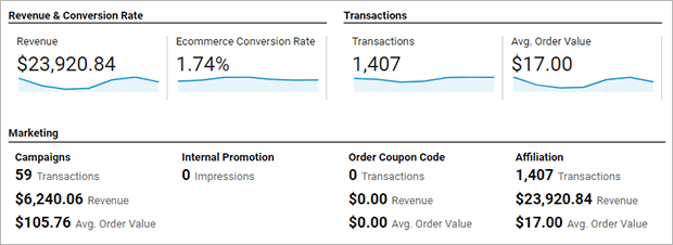 google analytics screenshot